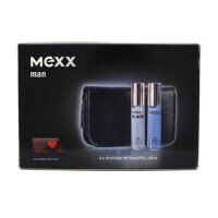 Mexx Man Zestaw - 2 x 10ml woda toaletowa spray Man & Man Black + etui