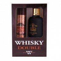 Whisky Double Whisky Zestaw Kaseta - woda toaletowa 100ml spray + dezodorant 75ml spray