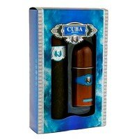 CUBA BLUE ZESTAW - woda toaletowa 100ml spray + roll-on 50ml